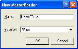 Cloning the new MasterBorder for the home page